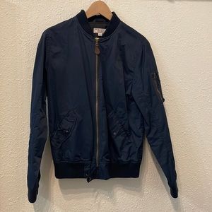 J Crew Wallace and Barnes Navy Bomber Jacket | Men’s Size SMALL (S)